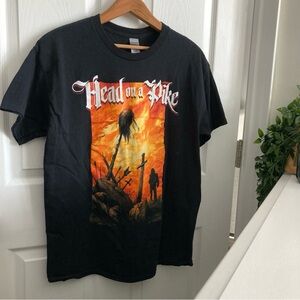 GILDAN HEAVY COTTON HEAD ON A PIKE THE ILLUSTRATED LYRICS OF MATT PIKE